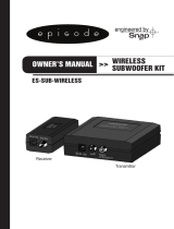 Episode ES-SUB-WIRELESS Owner's manual
