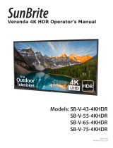 SunBriteTV SB-V-55-4KHDR-BL Owner's manual