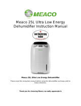 Meaco Ultra Low Energy Dehumidifier User manual