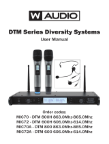 W Audio DTM600 User manual