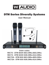 W Audio DTM600BP User manual