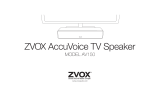 Zvox Audio AV150 User manual