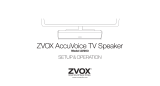 Zvox Audio AV203 User manual