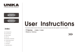 Unika V-8000 Owner's manual