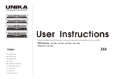 Unika XT-600 Owner's manual