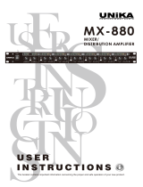 Unika MX-880 Owner's manual