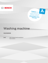 Bosch WAU28UE8SN/01 Installation guide