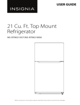 Insignia NS-RTM21SS7/NS-RTM21BS8 21 Cu. Ft. Top Mount Refrigerator User guide