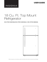Insignia 18 Cu.Ft. Top Mount Refrigerator[NS-RTM18WH8Q,NS-RTM18WH8Q-C & NS-RTM18BK8Q] User manual