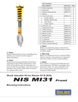 Ohlins NIS MI31 Mounting Instruction