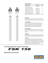 Ohlins FSK158 Mounting Instruction