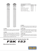 Ohlins FSK153 Mounting Instruction