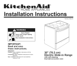 KitchenAid YKERC607HP5 Installation guide