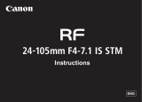 Canon RF 24-105mm F4-7.1 IS STM User manual