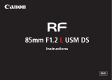 Canon RF 85mm F1.2 L USM DS User manual