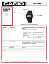 Casio G LCD BLACK RESIN STRAP User manual