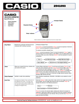 Casio G AD BLK DIAL SS BLT User manual