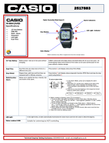 Casio Men's Black Resin Strap Watch User manual