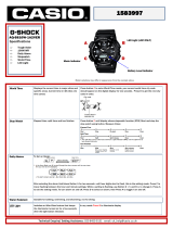 Casio Men's Black Resin Strap Watch User manual