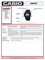 Casio Men's G-Shock Black Resin Strap Watch User manual