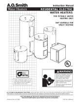 A.O. Smith Conservationist PXHS Series User manual