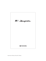 Toyota SUPRA Owner's manual