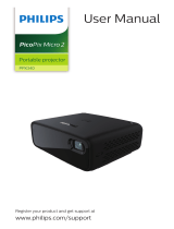Philips PicoPix Micro 2 Portable projector PPX340 User manual