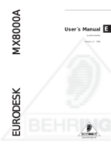 Behringer MX8000A User manual