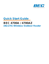 BEC 4700A Quick start guide