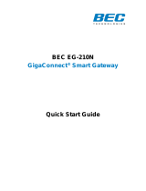 BEC EG-210N Quick start guide