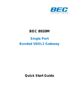BEC 8920M Quick start guide