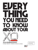 XO  XOU30BWDDGO  Owner's manual
