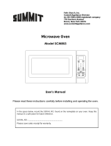 Summit SCM853 User manual