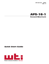 WTI AFS-16-1 RJ45 Data Fallback Switch Quick start guide