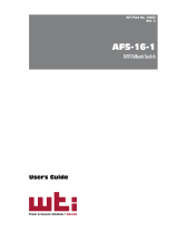 WTI AFS-16-1 User guide