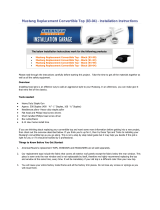 TMI Products 1983-04 Mustang Convertible Top Installation guide