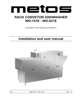 Metos WD 241E R-L Owner's manual