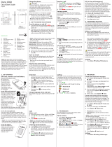 Doro 1360 Quick start guide