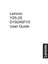 Lenovo Y25-25 User manual