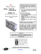 Kozyheat Chaska XL Owner's manual