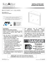 Kozyheat Bayport 41 Glass Owner's manual