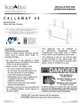 Kozyheat Callaway 40 Owner's manual