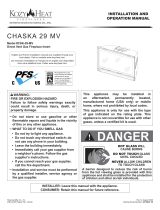 Kozyheat Chaska 29 Owner's manual