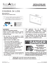 Kozyheat Chaska 34 Log Owner's manual