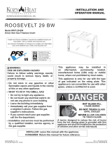 Kozyheat Roosevelt 29 Owner's manual