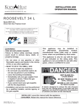Kozyheat Roosevelt 34 Owner's manual