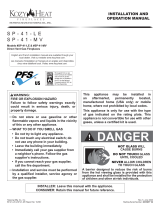 Kozyheat SP41 Owner's manual