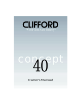 Clifford CONCEPT40 Owner's manual