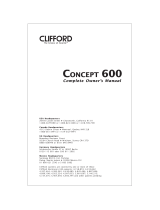 Clifford CONCEPT MILLENNIA Owner's manual