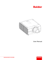 Barco Balder CinemaScope User manual